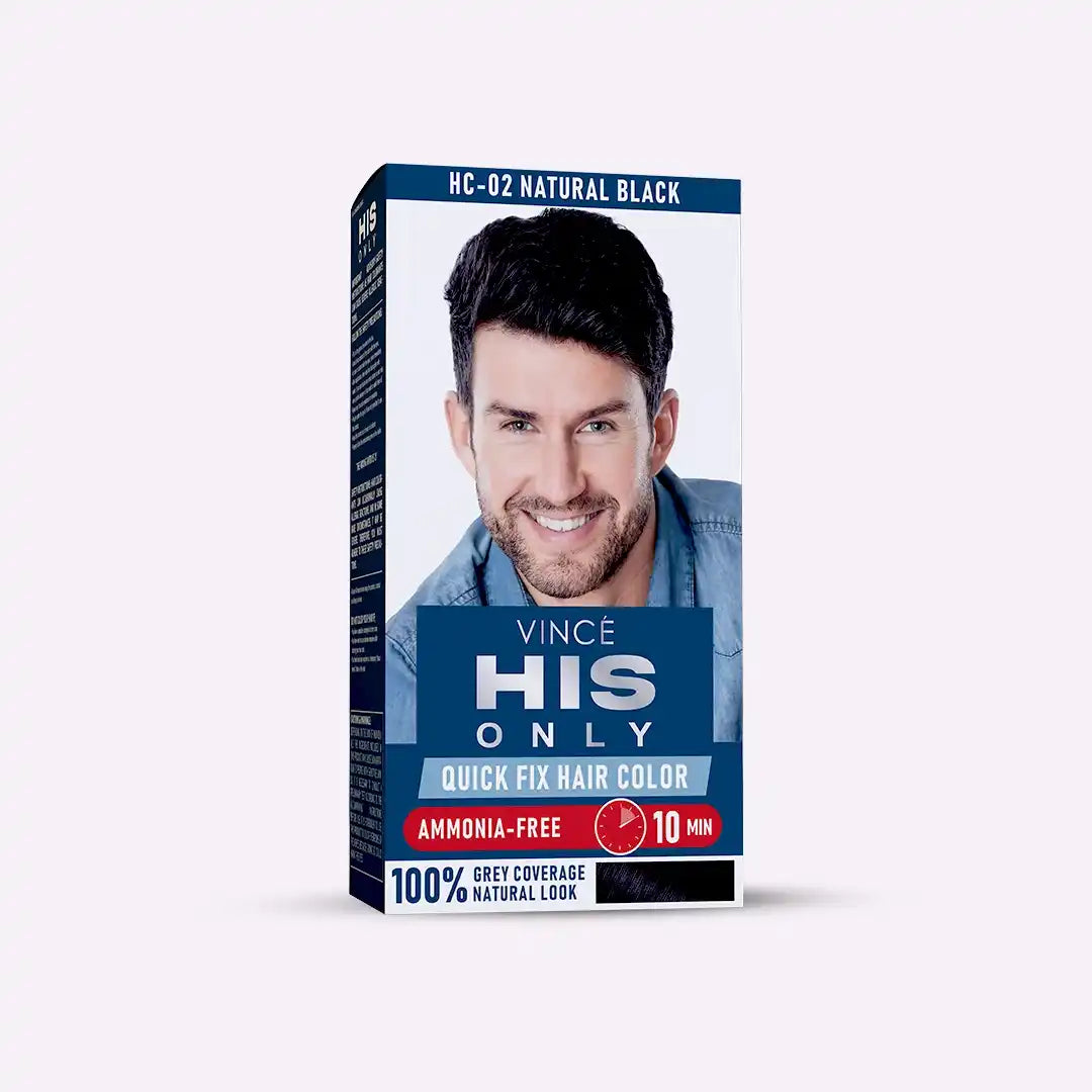 Natural Black Men Hair Color - His Only (HC-02)