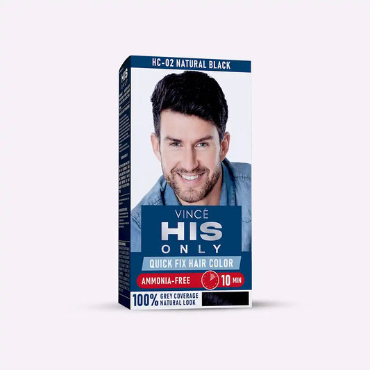 Natural Black Men Hair Color - His Only (HC-02)