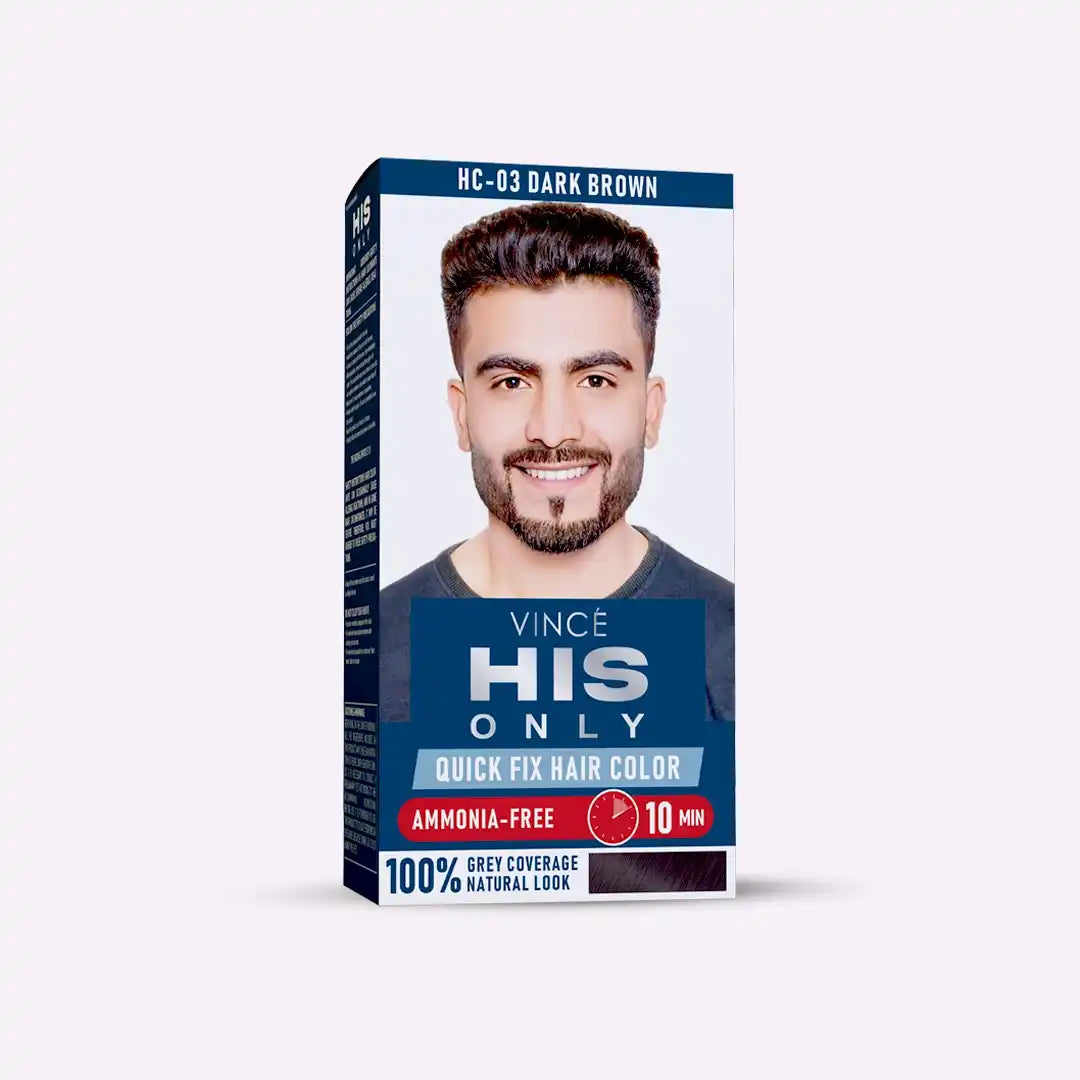 Dark Brown Men Hair Color - His Only (HC-03)