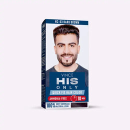 Dark Brown Men Hair Color - His Only (HC-03)