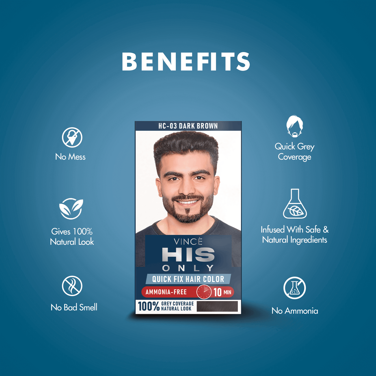 Dark Brown Men Hair Color by VINCE