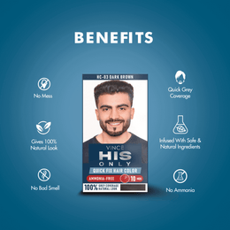 Dark Brown Men Hair Color by VINCE