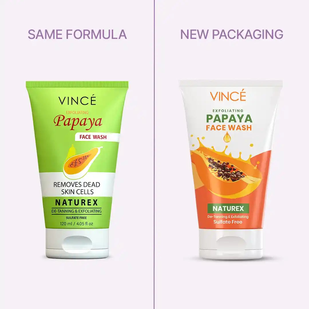 VINCE Papaya Face Wash (OLD-NEW)