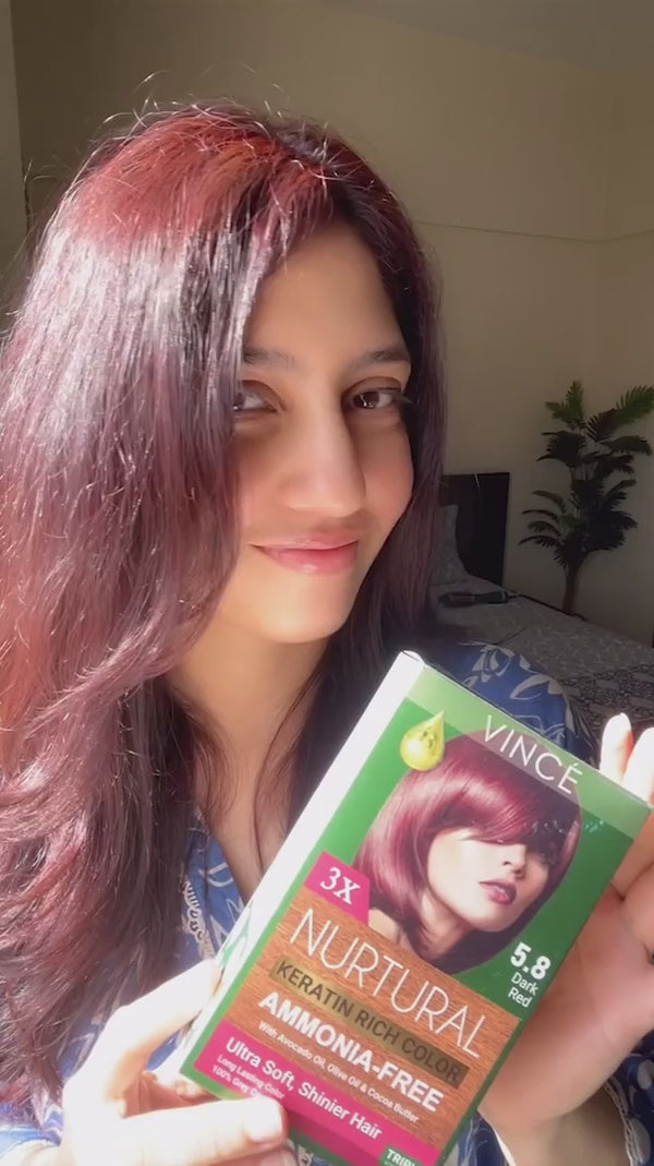 5.8 - Dark Red - Nurtural Women Hair Color
