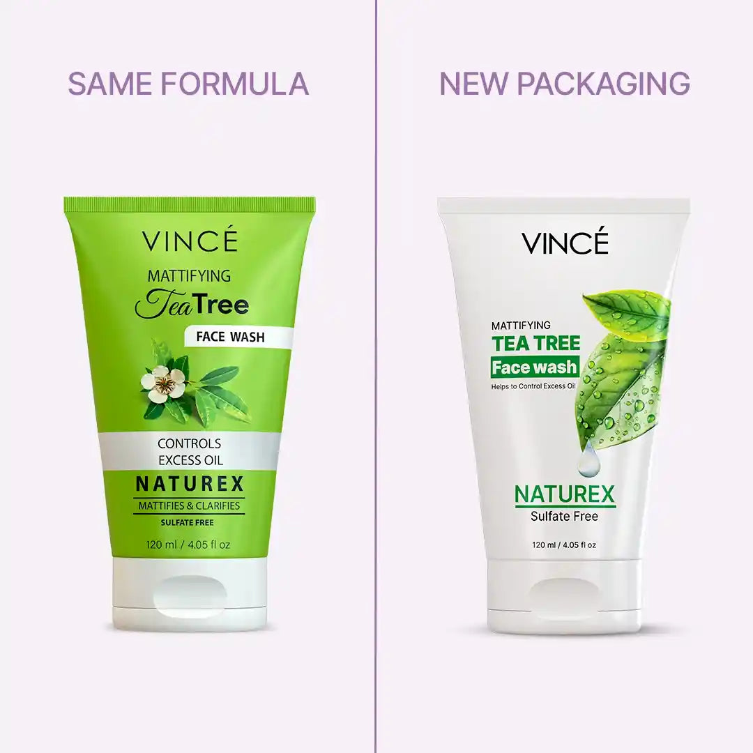 VINCE Tea Tree Face Wash (OLD-NEW)