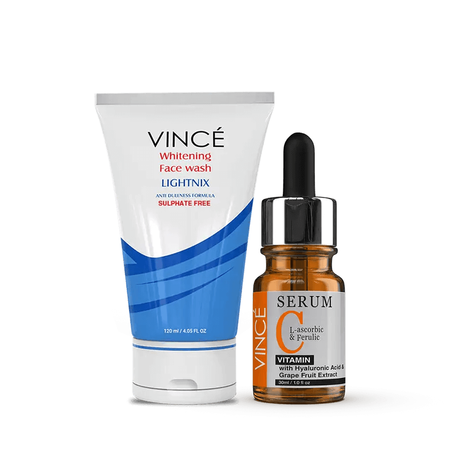 Vince Whitening Face wash and Vitamin C Serum