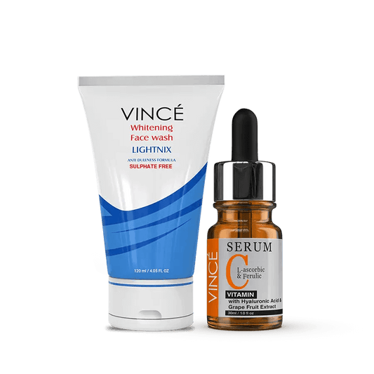 Vince Whitening Face wash and Vitamin C Serum