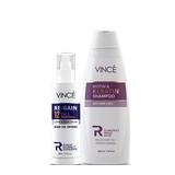 Biotin Keratin Shampoo & Regain Leave-In Hair Cream | Vince Care