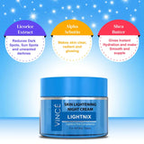 Skin Lightening Night Cream | Skin Whitening Cream from Glowing Skin | Vince Care