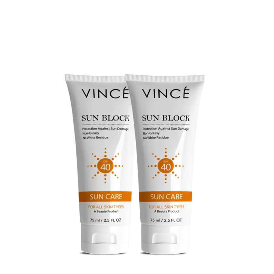 Sun Block SPF 40 Deal 2 -Sun Block | Skin Care| Vince Care