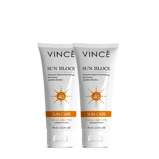 Sun Block SPF 40 Deal 2 -Sun Block | Skin Care| Vince Care