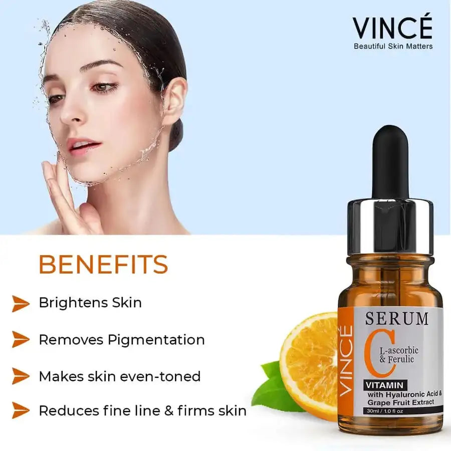 bekræfte plade lager Vitamin C Serum for Face | Reduce Your Dull Skin | Vince Care