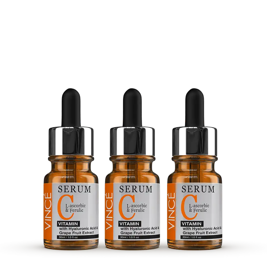 Vitamin C Serum Deal 3 for Oily Skin- Face Care | Vince Care